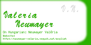 valeria neumayer business card